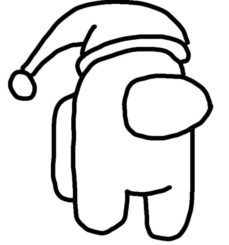 Postava z Among Us omalovánka