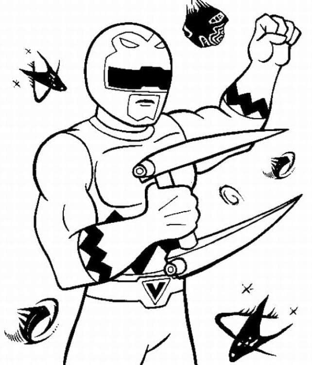 Power Rangers 2 omalovánka
