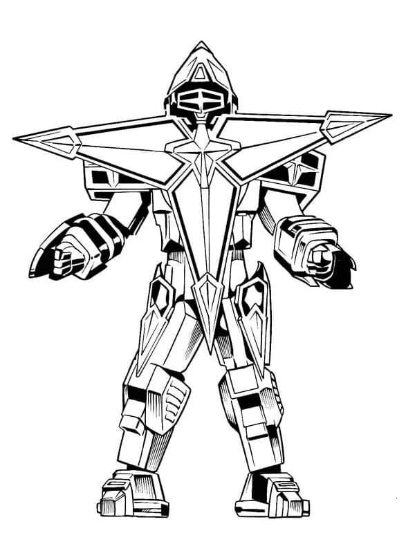 Power Rangers 3 omalovánka