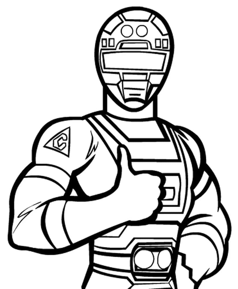 Power Rangers 4 omalovánka
