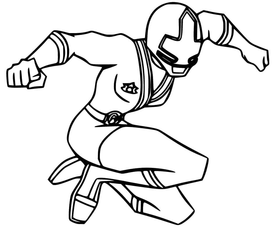 Power Rangers bezplatně omalovánka