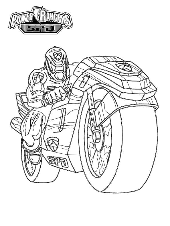 Power Rangers k vybarvení omalovánka