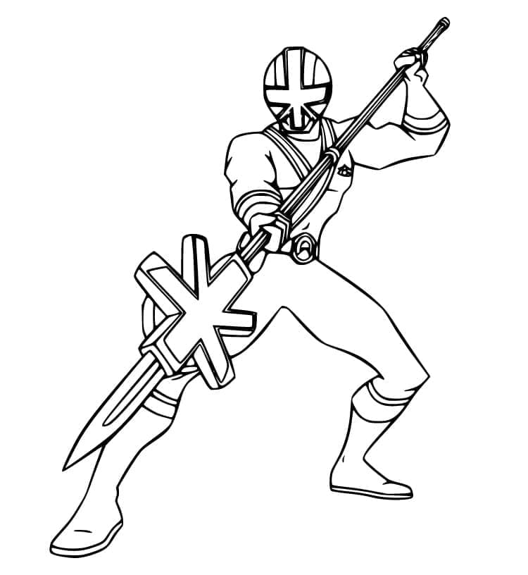 Power Rangers pro děti omalovánka