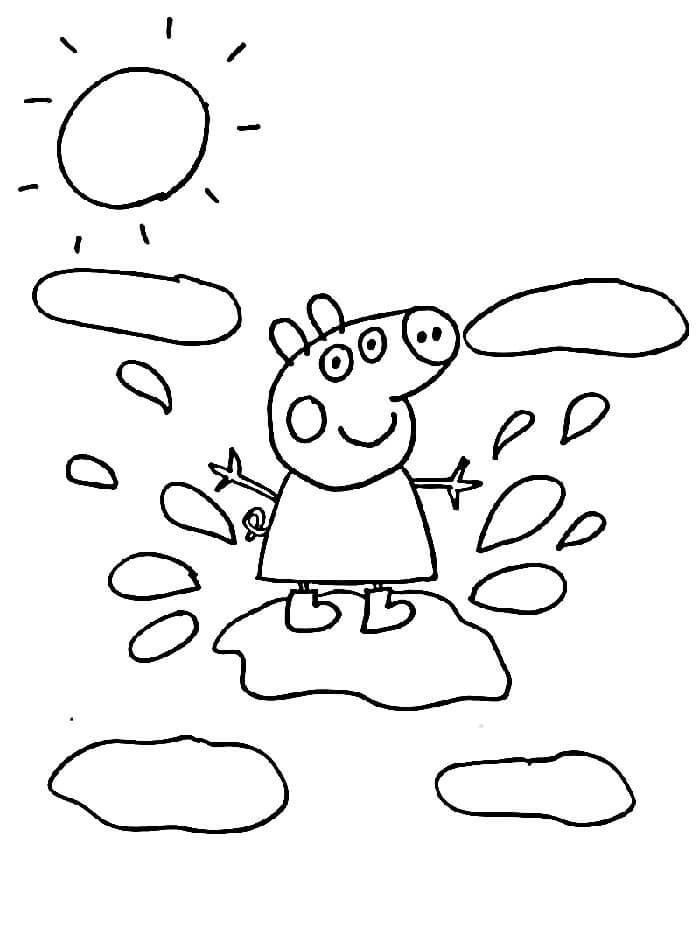 Prasátko Peppa (12) omalovánka