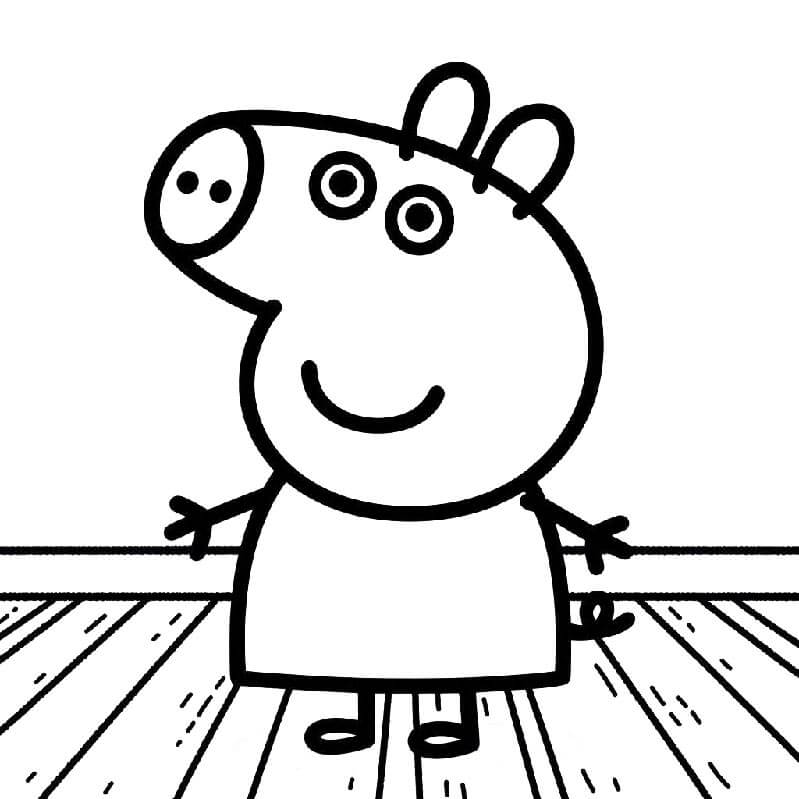 Prasátko Peppa (4) omalovánka