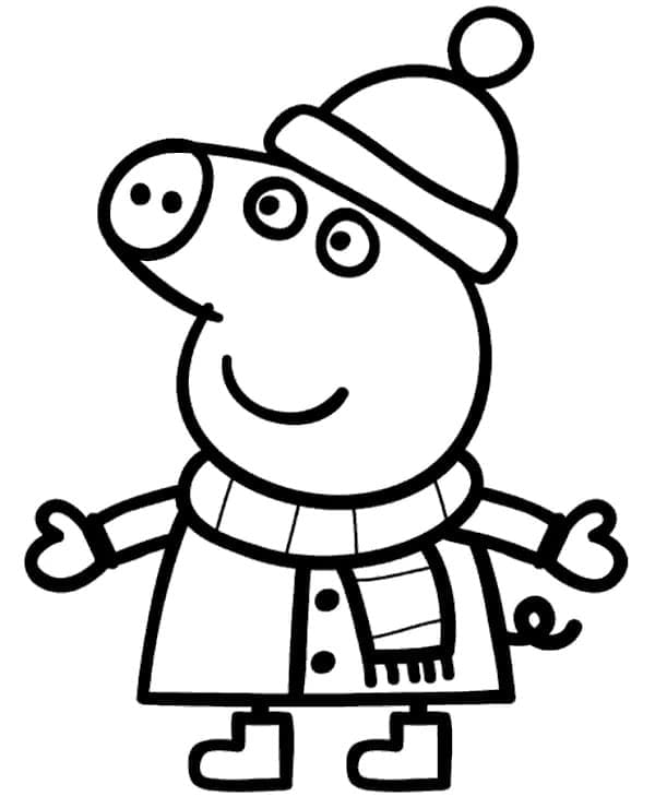 Prasátko Peppa Zcela Zdarma omalovánka