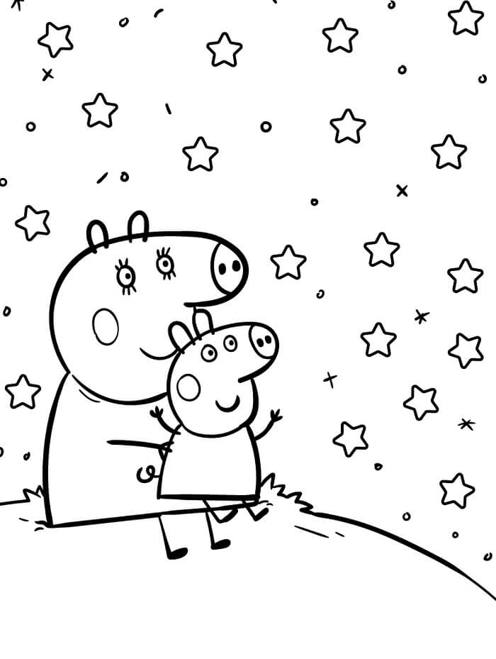 Prasátko Peppa je Roztomilá omalovánka