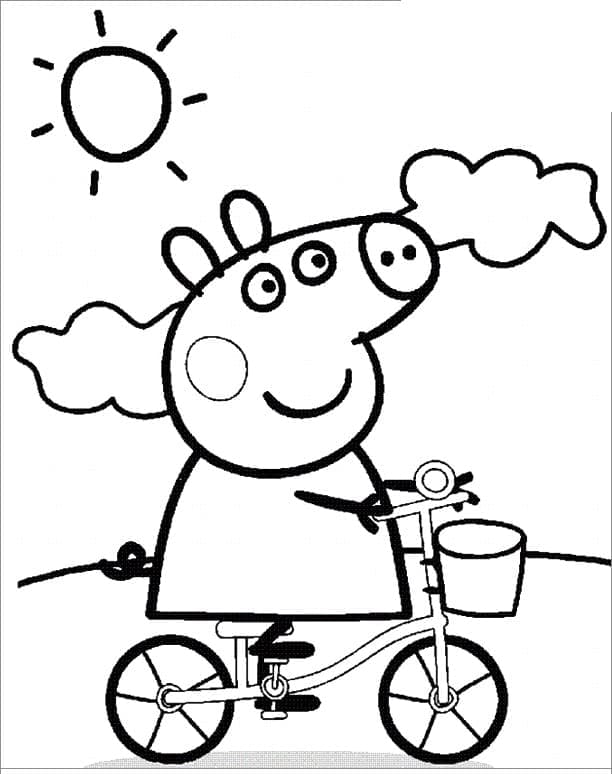 Prasátko Peppa pro Děti omalovánka
