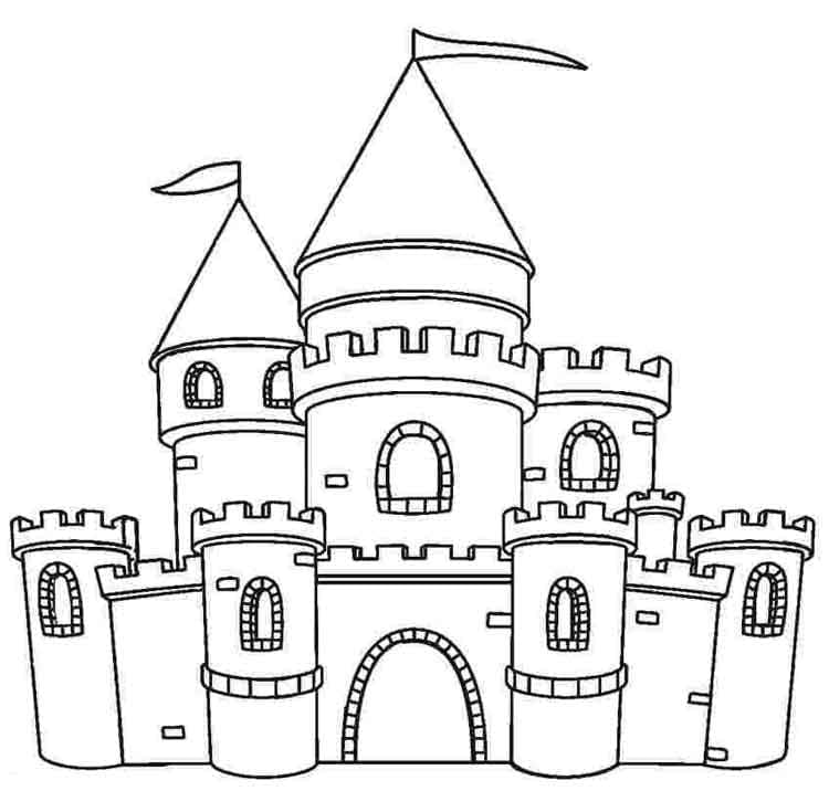 Prostý Hrad omalovánka