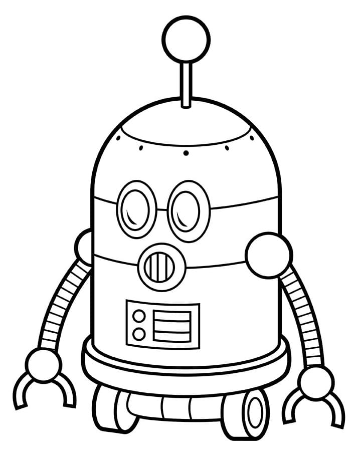 Robot Bezplatný omalovánka