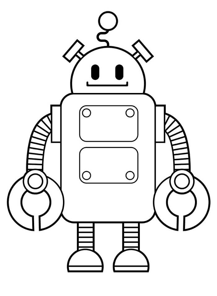 Robot Pro Děti 4 Roky omalovánka