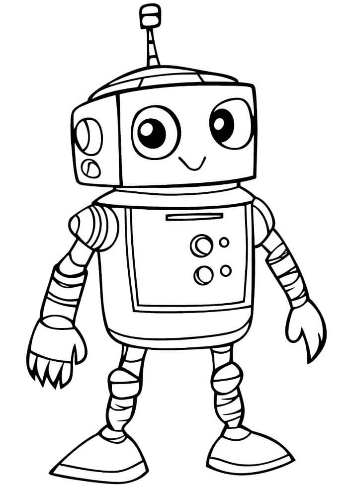 Robot Vymalovatelný Pro Děti omalovánka