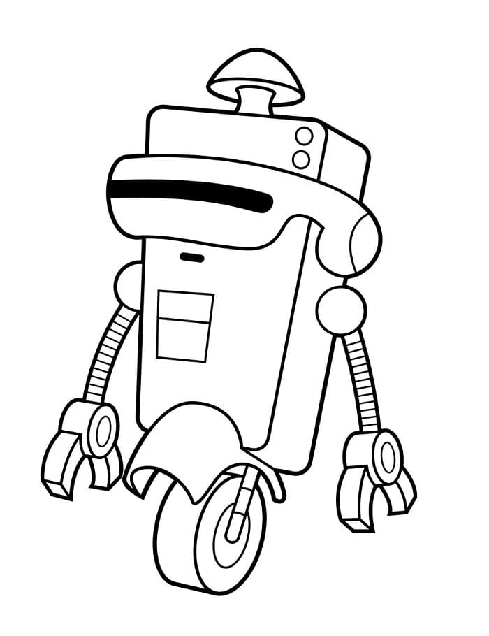 Robot Vytisknutelný omalovánka
