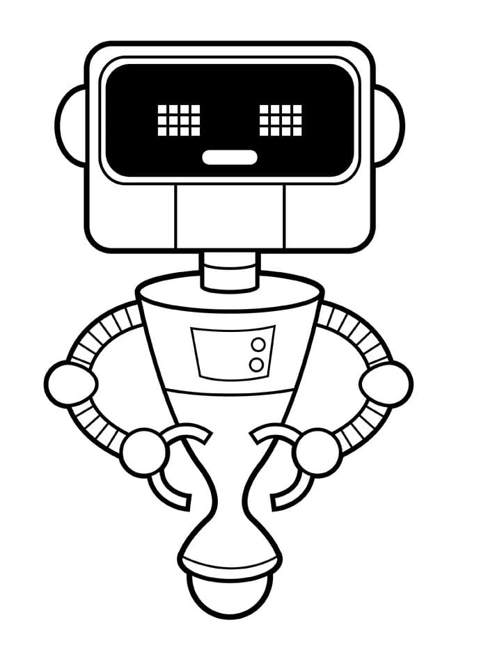 Robot Zdarma omalovánka