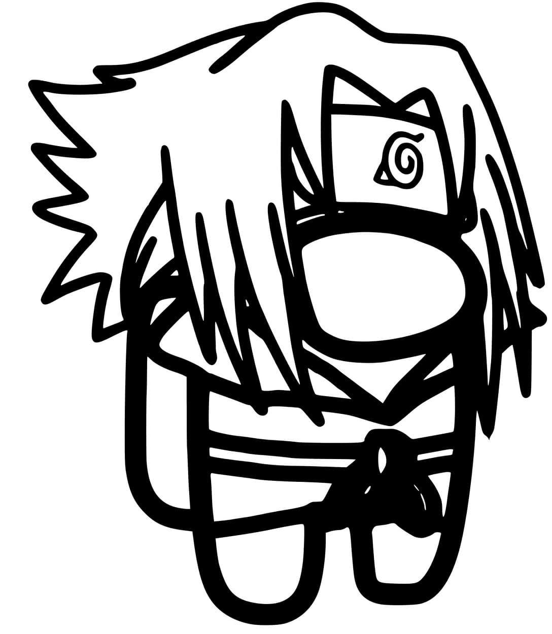 Sasuke Among Us omalovánka