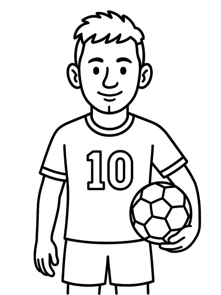 Snadný Neymar omalovánka