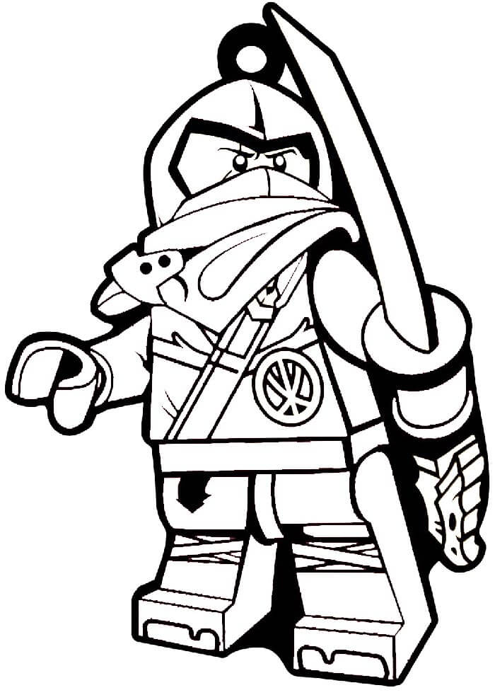 Tisknutelná Zdarma Ninjago omalovánka