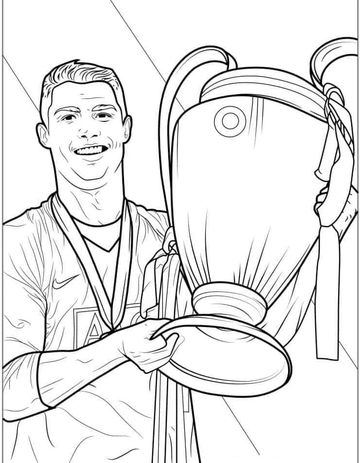 Cristiano Ronaldo omalovánky
