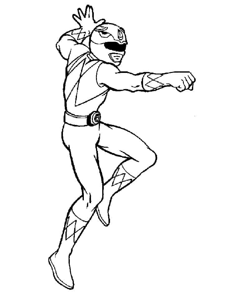 Tisknutelný obrázek Power Rangers omalovánka