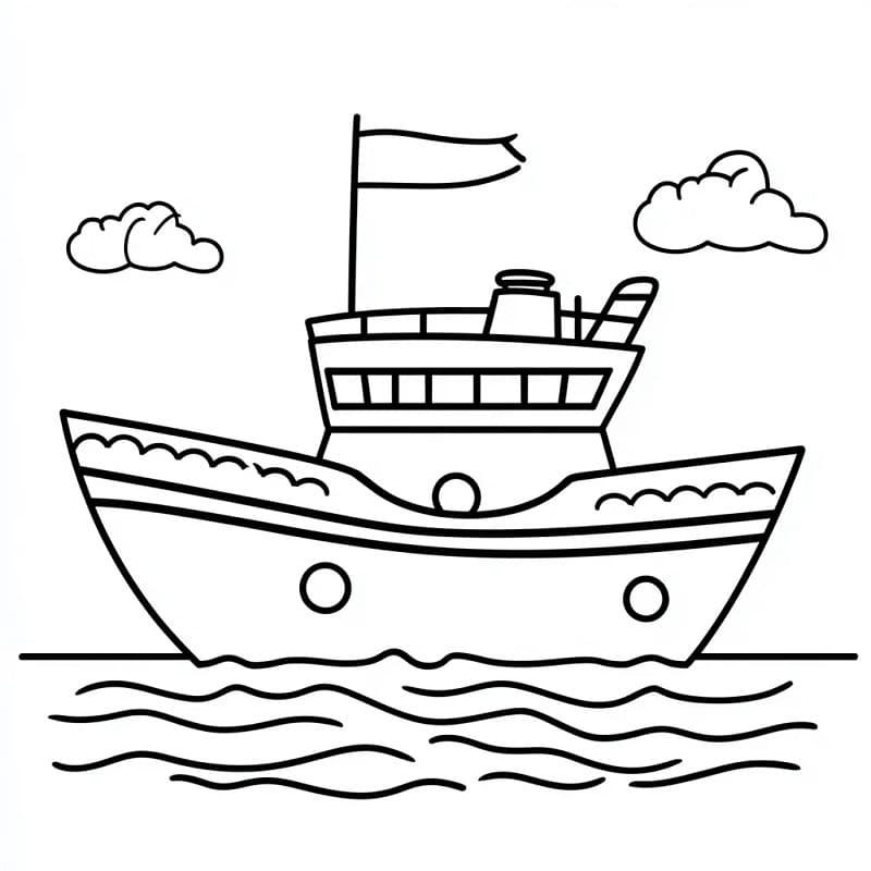 Lodě omalovánky