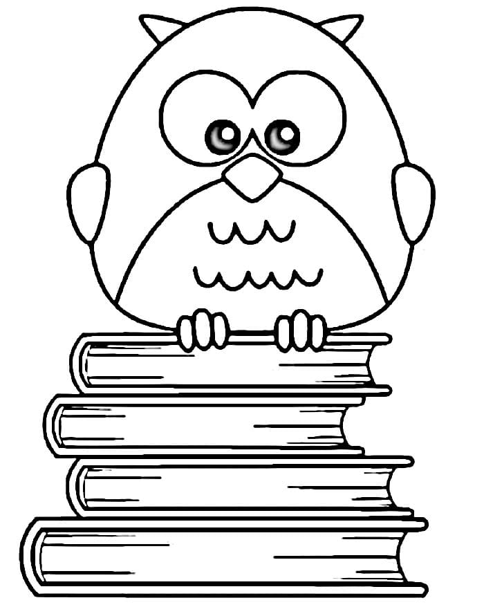 Velmi Roztomilá Sova omalovánka