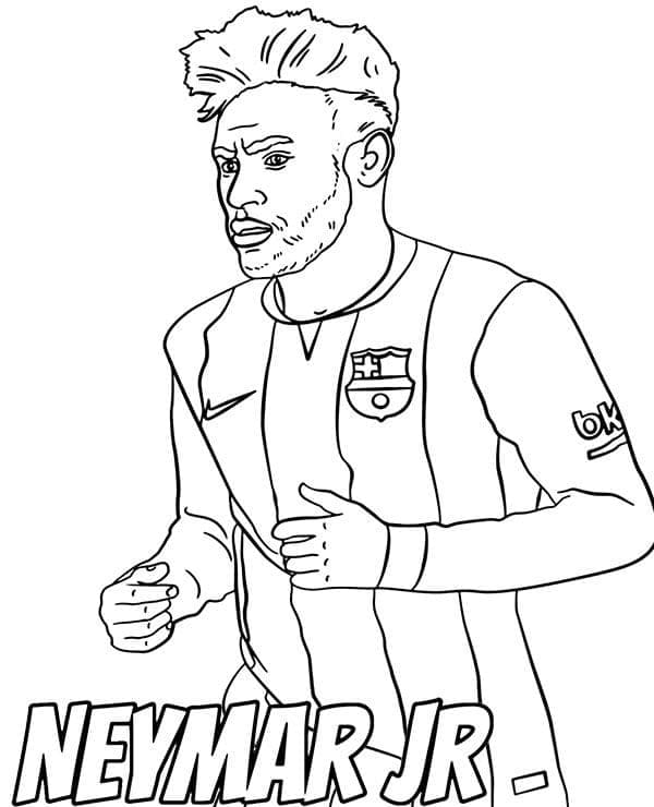 Zdarma Neymar pro Děti omalovánka