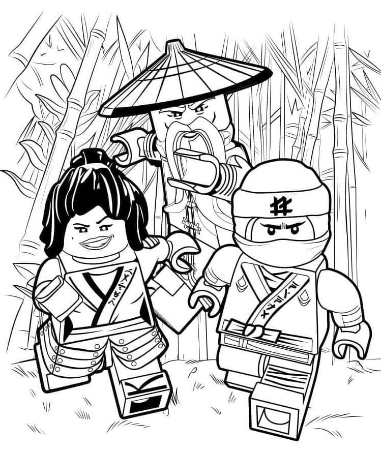 Zdarma Ninjago omalovánka