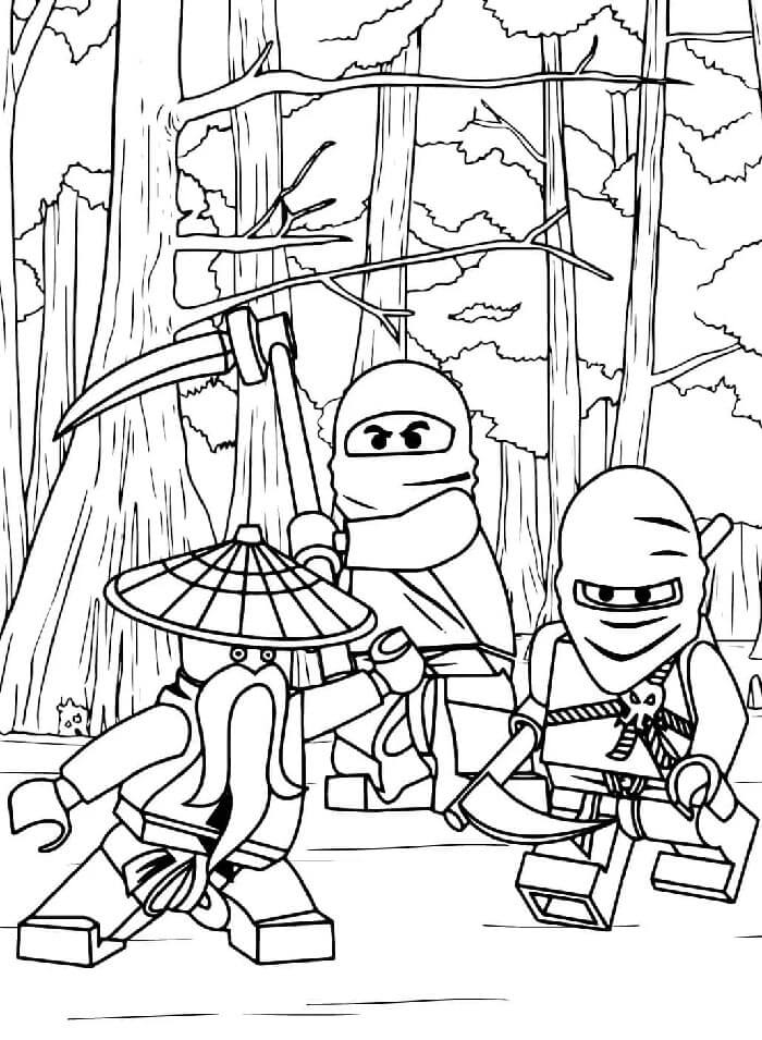 Zdarma Obrázek Ninjago omalovánka