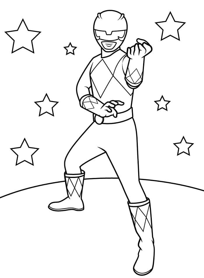 Zdarma Power Rangers omalovánka