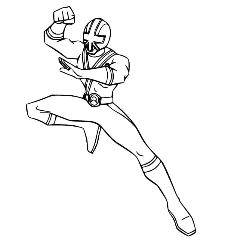 Zdarma tisknutelní Power Rangers omalovánka