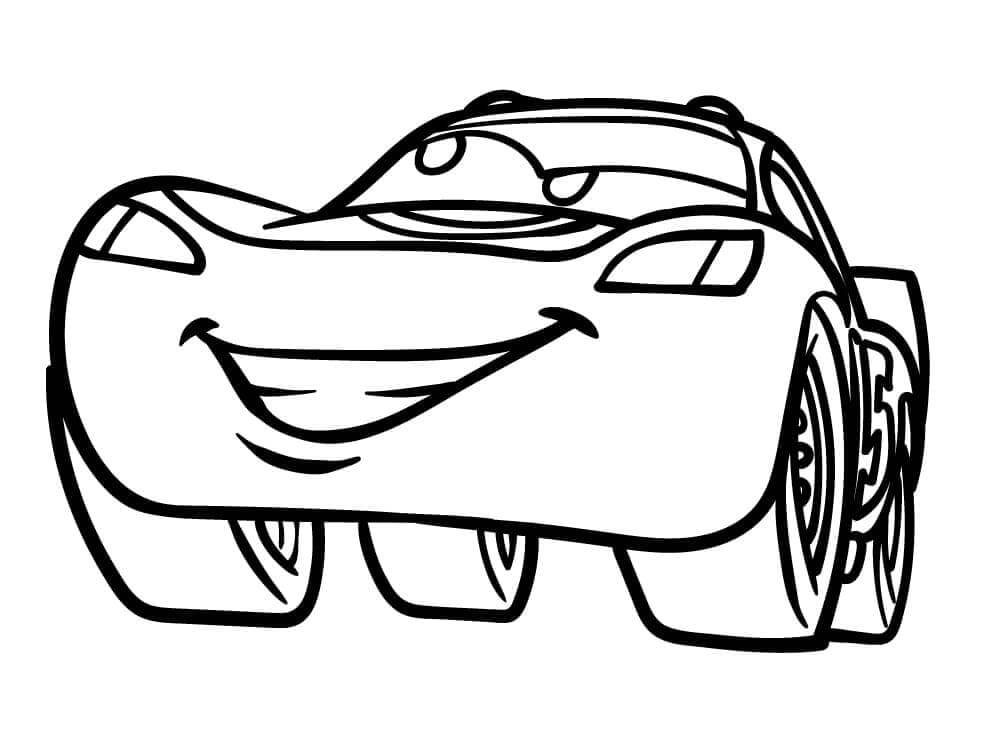 Zdarma tisknutelný Blesk McQueen omalovánka