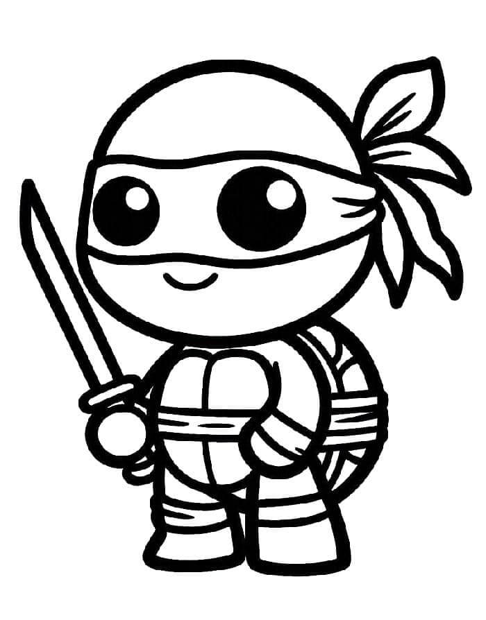 Želvy Ninja 1 omalovánka