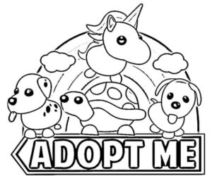Omalovánky Adopt Me