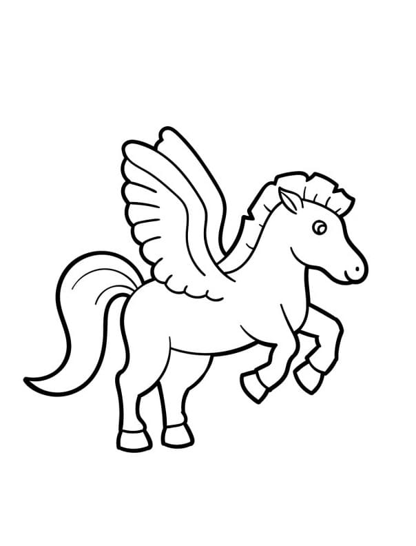 Animovaný Pegas omalovánka