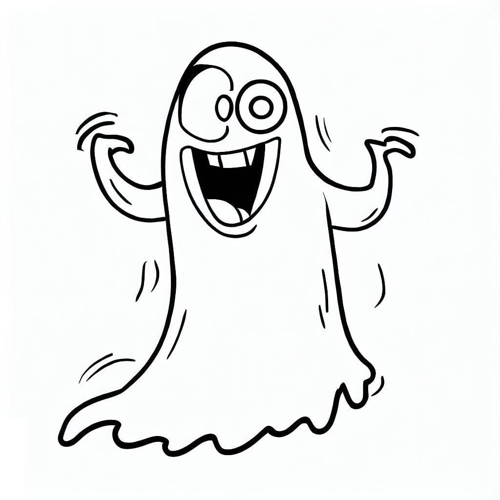 Duch Tisknutelné Obrázek omalovánka