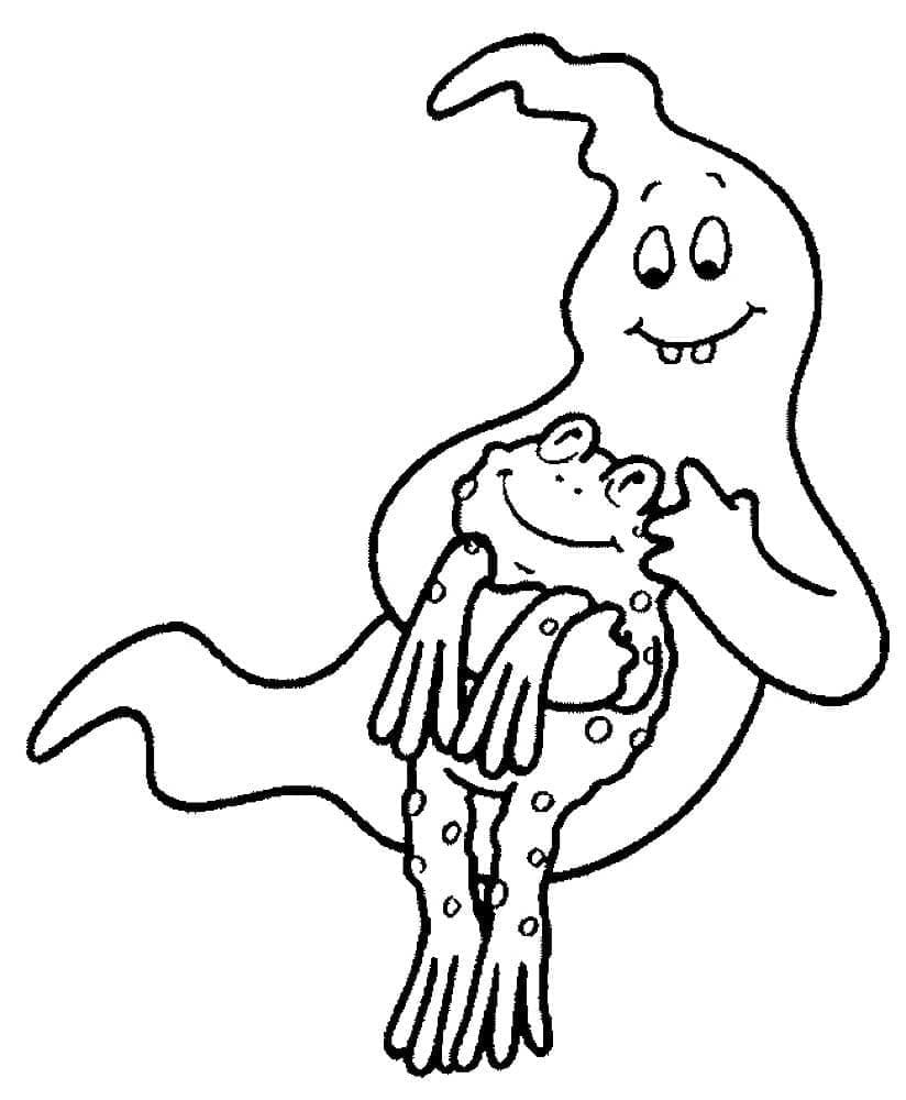 Duch pro 1leté Děti omalovánka