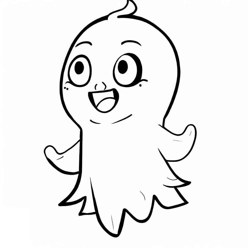 Duch pro 4leté Děti omalovánka