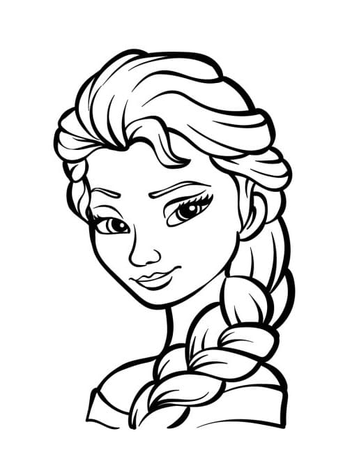 Elsa Tisknutelný Obrázek omalovánka