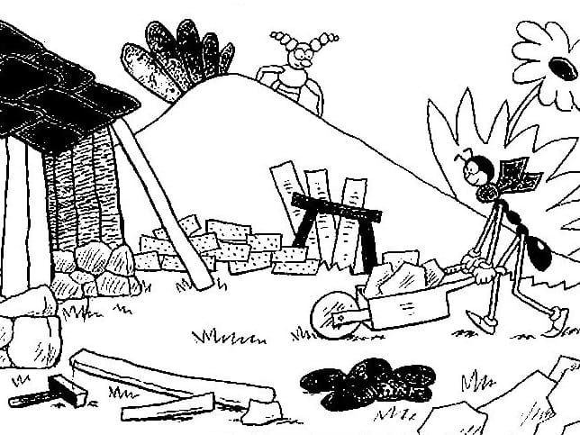 Ferda Mravenec (10) omalovánka