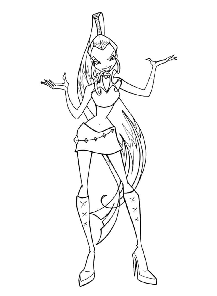 Icy Winx Club omalovánka