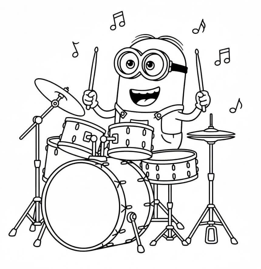 Jeden Minion omalovánka