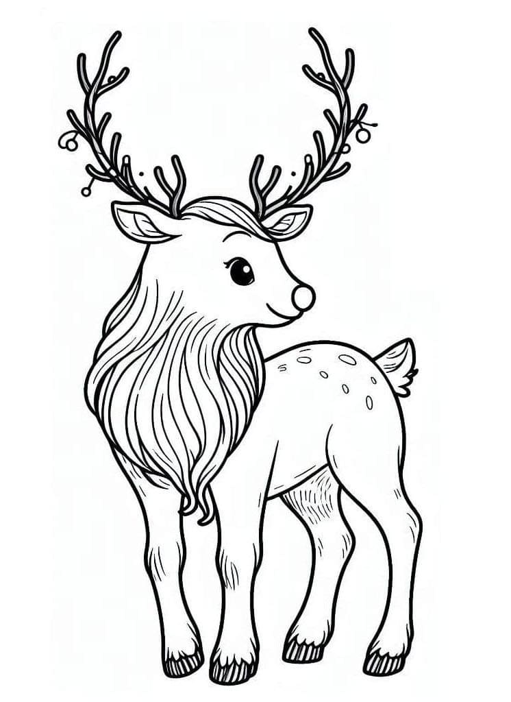 Jednoduchý Sob omalovánka