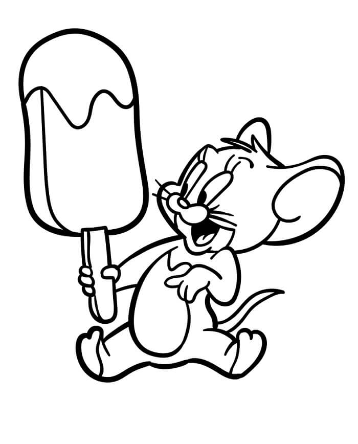 Karikaturní Tom a Jerry omalovánka