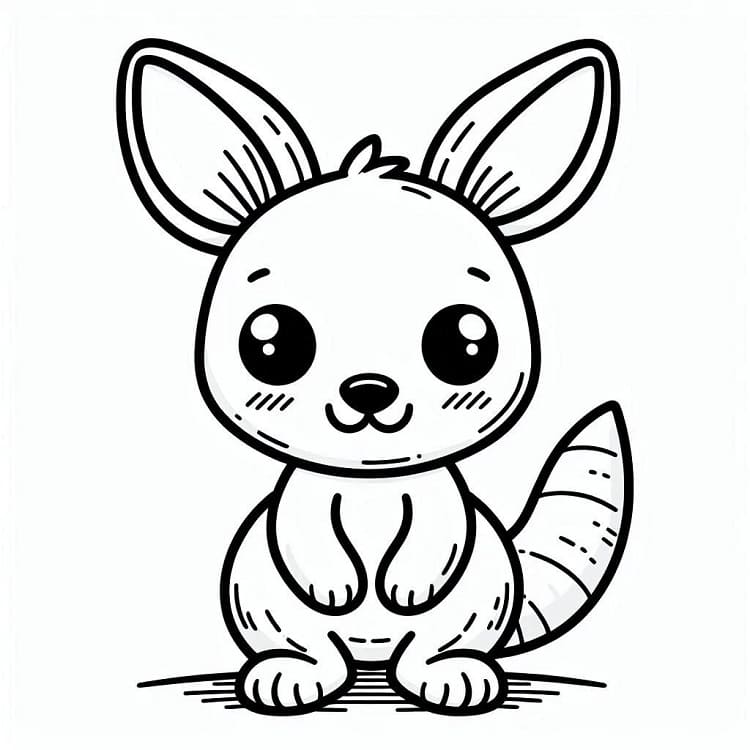 Klokan Bez Poplatku omalovánka