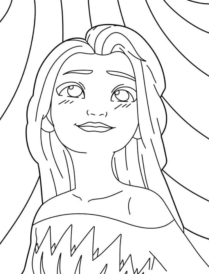 Královna Elsa omalovánka