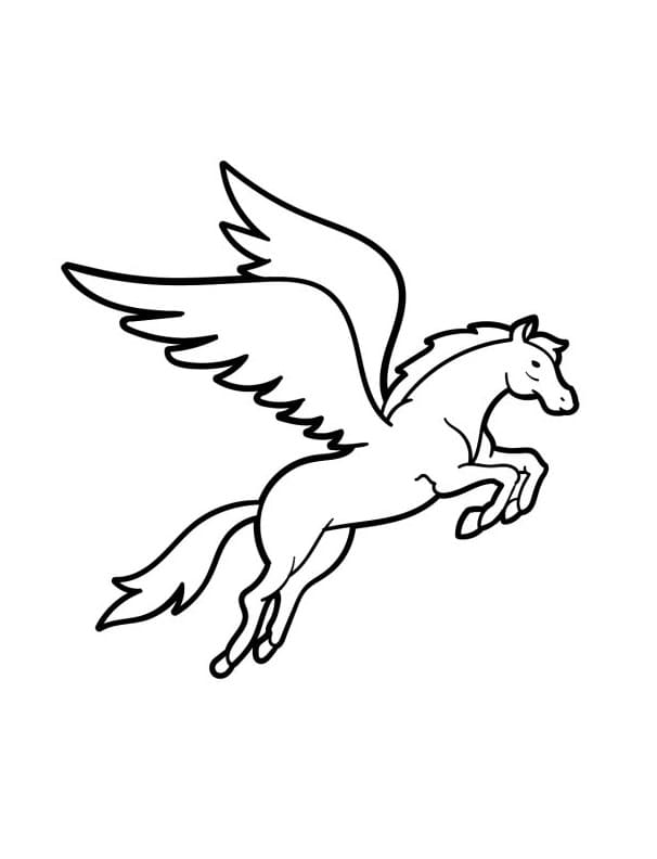 Krásný Pegas omalovánka