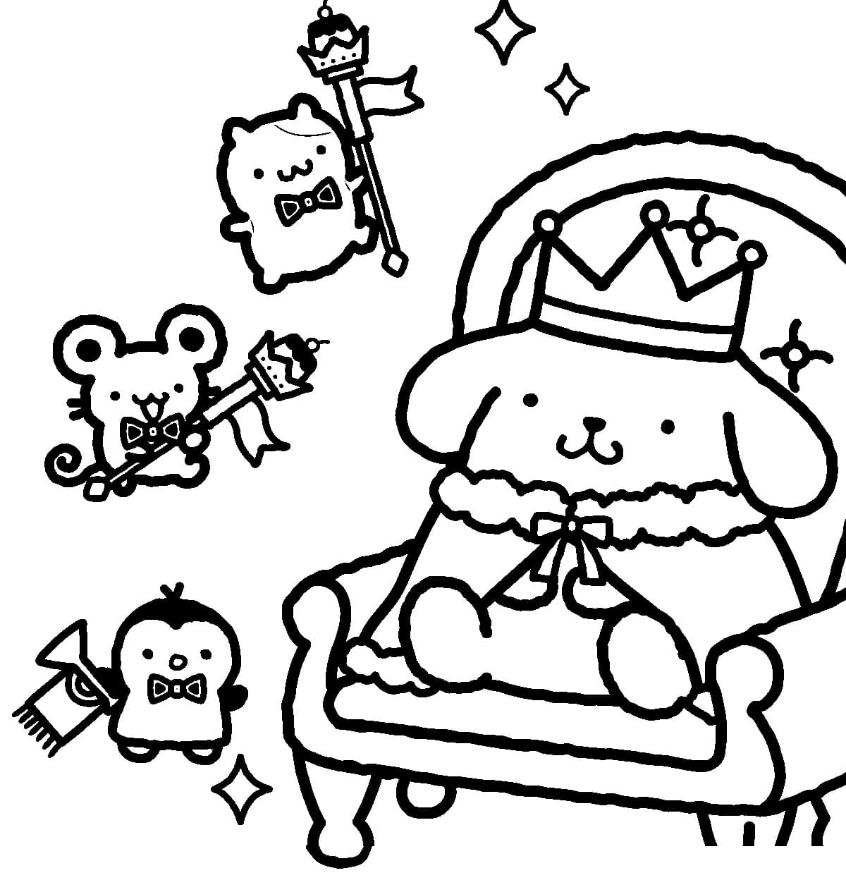 Krásný Pompompurin omalovánka