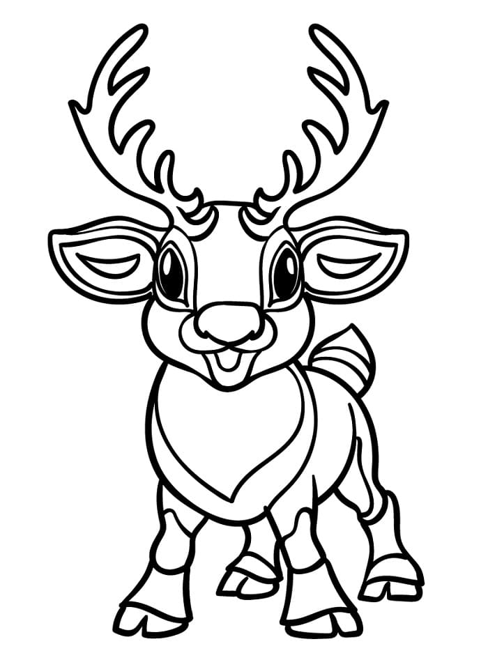 Krásný Sob omalovánka