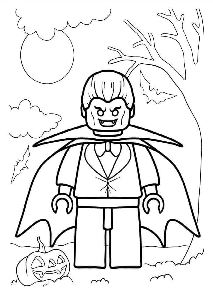 Lego Upír omalovánka