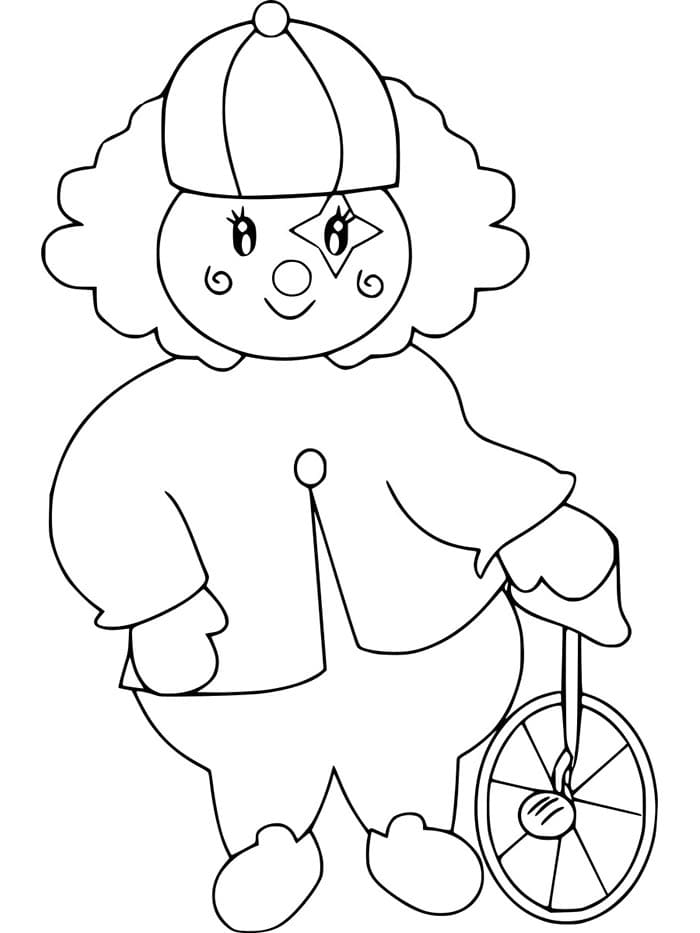 Malé Klaun omalovánka